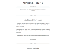 Tablet Screenshot of mindfulhiking.com